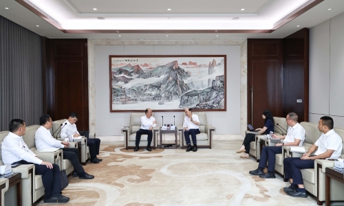 中国化学党委书记、董事长莫鼎革一行莅临3377体育全网调研